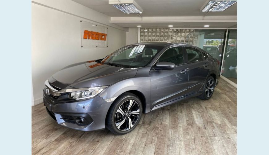 HONDA CIVIC 2.0 16V FLEXONE EXL 4P CVT - CINZA - 2017 Foto 1 (Grande)