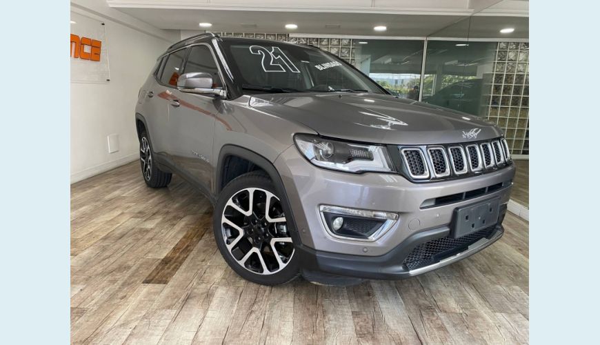 JEEP COMPASS 2.0 16V FLEX LIMITED AUT. - CINZA - 2021 Foto 1 (Grande)