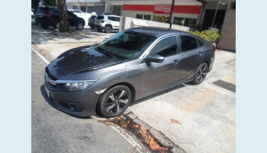 HONDA CIVIC 2.0 16V FLEXONE EX 4P CVT - CINZA - 2017 Foto 1 (Grande)