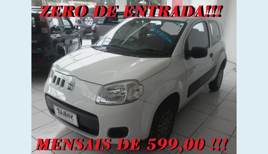 FIAT UNO 1.0 EVO VIVACE 8V FLEX 2P - BRANCO - 2014 Foto 1 (Grande)