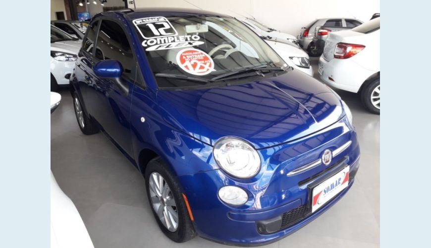 FIAT 500 1.4 CULT 8V FLEX 2P - AZUL - 2012 Foto 1 (Grande)