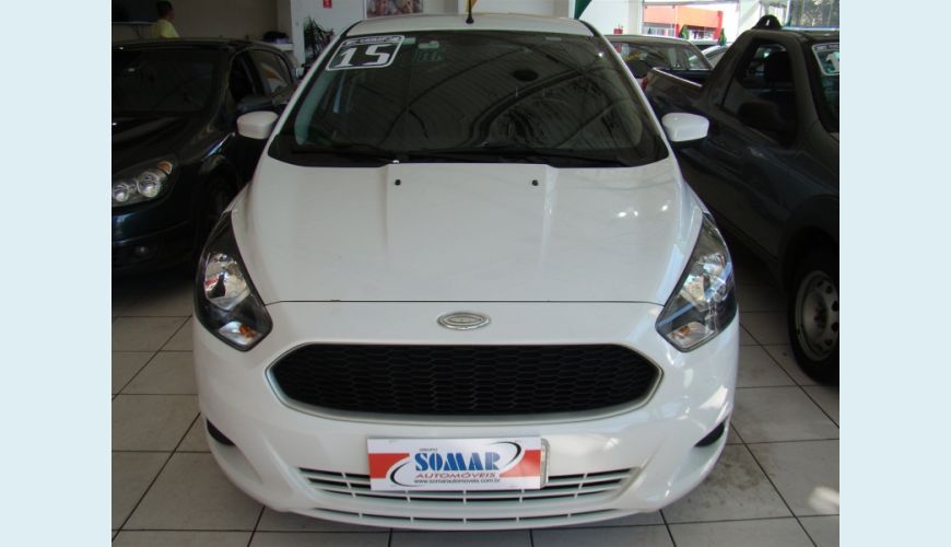 FORD KA 1.0 SE 12V FLEX 4P - BRANCO - 2015 Foto 1 (Grande)