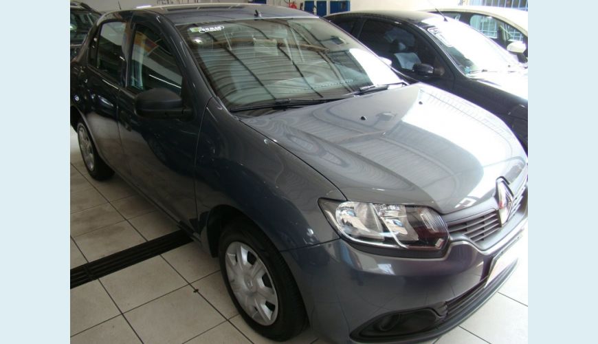 RENAULT LOGAN 1.6 EXPRESSION 8V FLEX 4P - CINZA - 2014 Foto 1 (Grande)