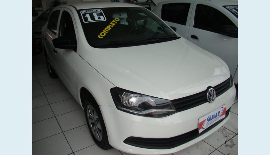 VOLKSWAGEN VOYAGE 1.0 MI TRENDLINE 8V FLEX 4P - BRANCO - 2016 Foto 1 (Grande)