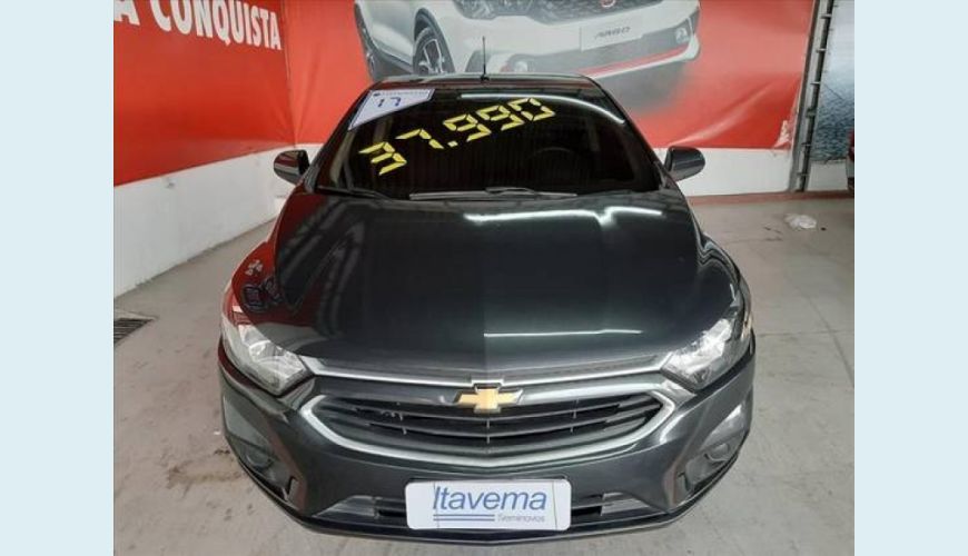 CHEVROLET ONIX 1.0 MPFI LT 8V FLEX 4P - CINZA - 2017 Foto 1 (Grande)