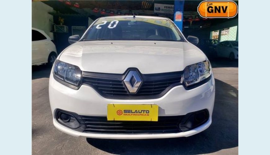 RENAULT LOGAN 1.0 12V SCE FLEX AUTHENTIQUE - BRANCO - 2020 Foto 1 (Grande)