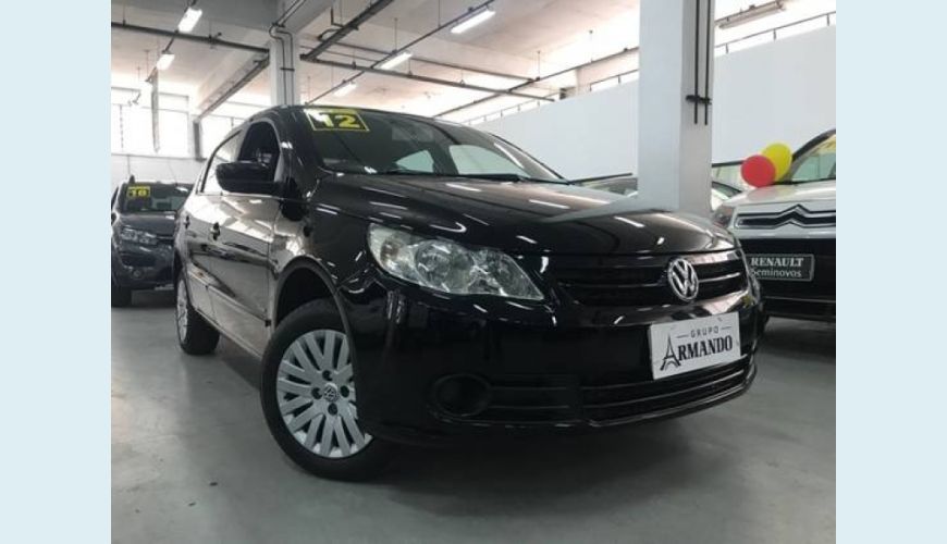 VOLKSWAGEN VOYAGE 1.0 MI 8V FLEX 4P - PRETO - 2012 Foto 1 (Grande)