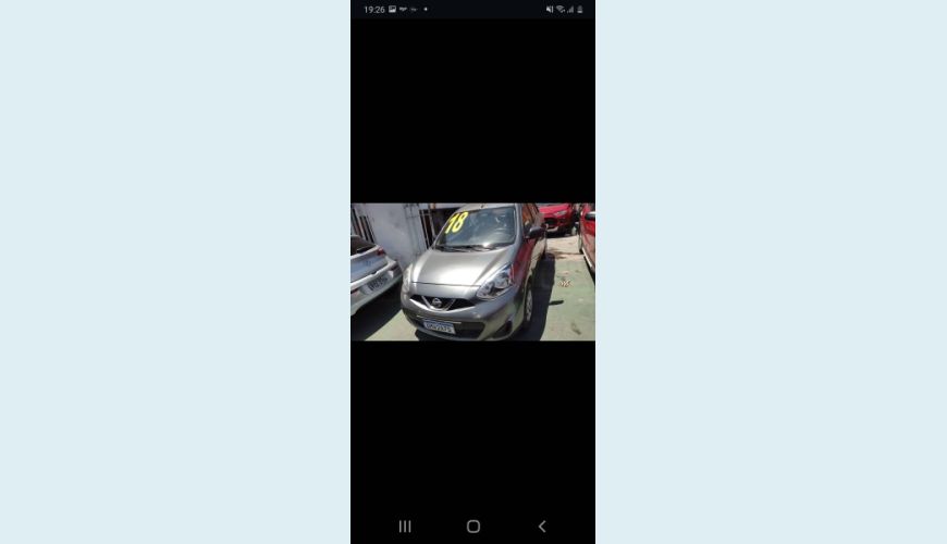 NISSAN MARCH 1.0 S 12V FLEX 4P - CINZA - 2018 Foto 1 (Grande)