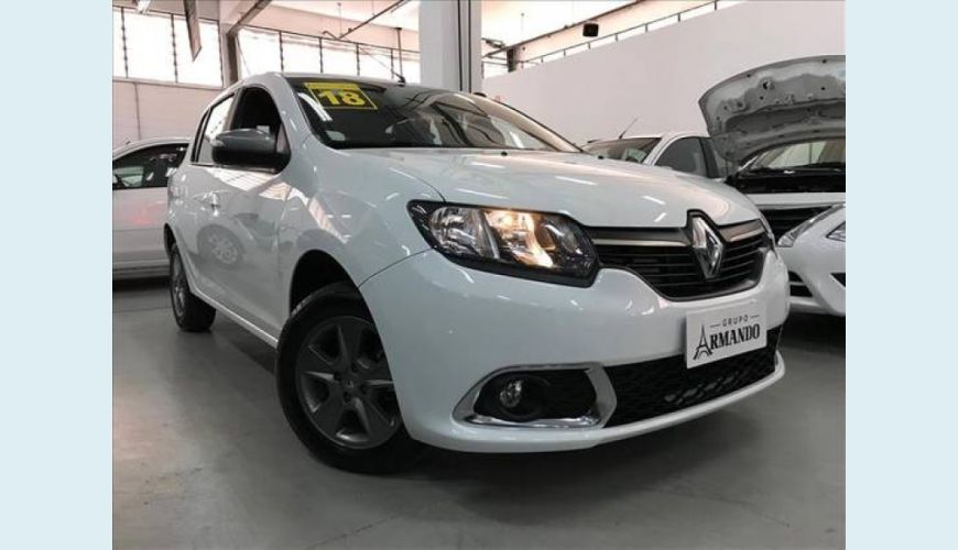 RENAULT SANDERO 1.0 12V SCE FLEX VIBE - BRANCO - 2018 Foto 1 (Grande)