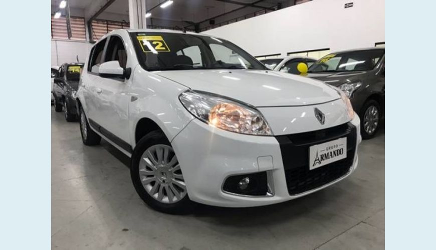 RENAULT SANDERO 1.6 PRIVILÉGE 16V FLEX 4P AUT. - BRANCO - 2012 Foto 1 (Grande)