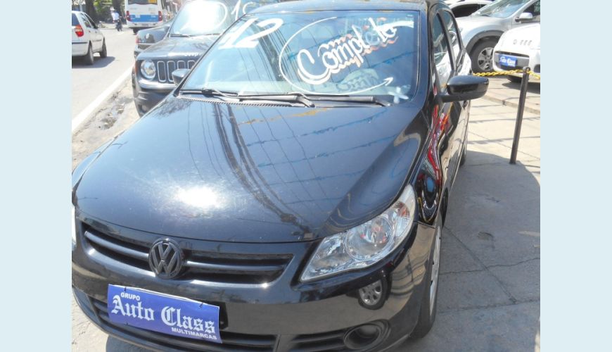 VOLKSWAGEN GOL 1.0 MI 8V FLEX 4P G.V - PRETO - 2012 Foto 1 (Grande)