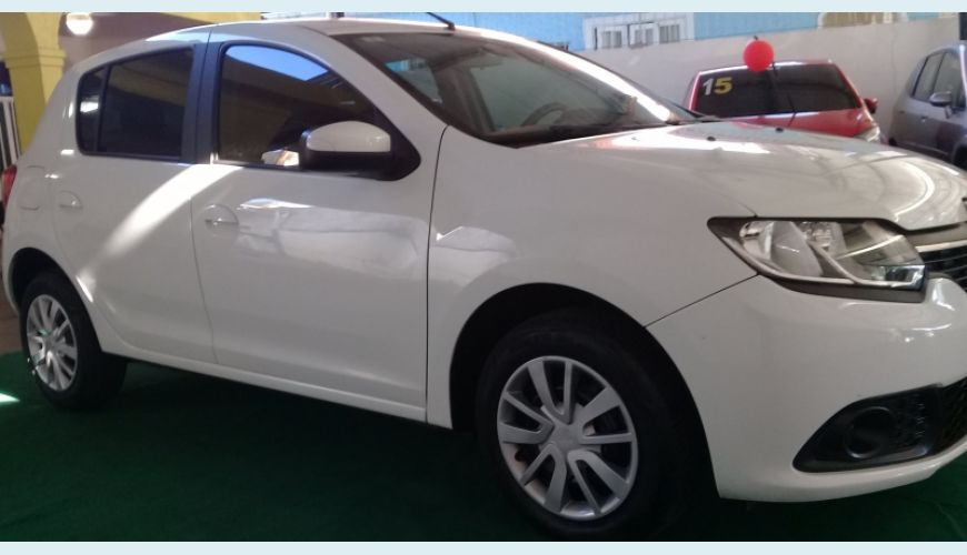 RENAULT SANDERO 1.6 DYNAMIQUE 8V FLEX 4P - BRANCO - 2015 Foto 1 (Grande)