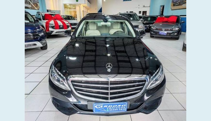 MERCEDES-BENZ C 180 1.6 CGI FLEX EXCLUSIVE 9G-TRONIC - PRETO - 2018 Foto 1 (Grande)