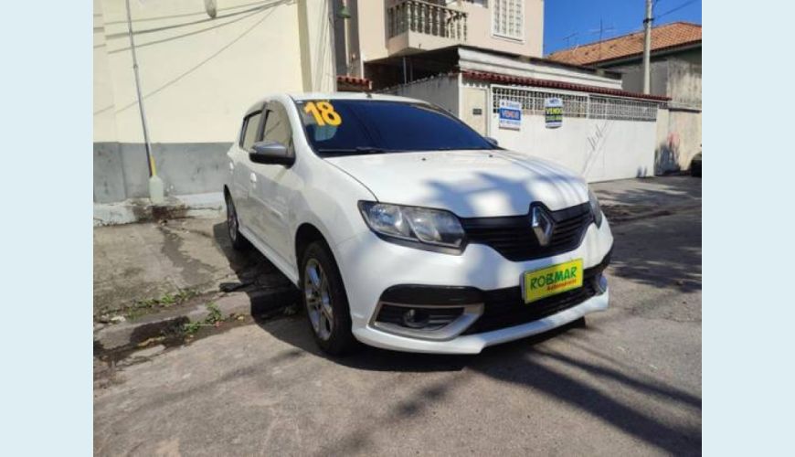 RENAULT SANDERO 1.6 16V SCE FLEX GT LINE - BRANCO - 2018 Foto 1 (Grande)