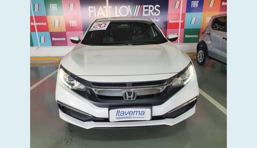HONDA CIVIC 2.0 16V FLEXONE LX 4P CVT - BRANCO - 2020 Foto 1 (Grande)