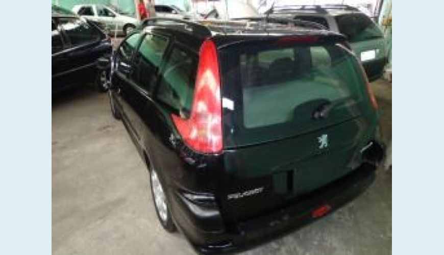 PEUGEOT 206 1.6 FELINE SW 16V FLEX 4P - PRETO - 2008 Foto 1 (Grande)