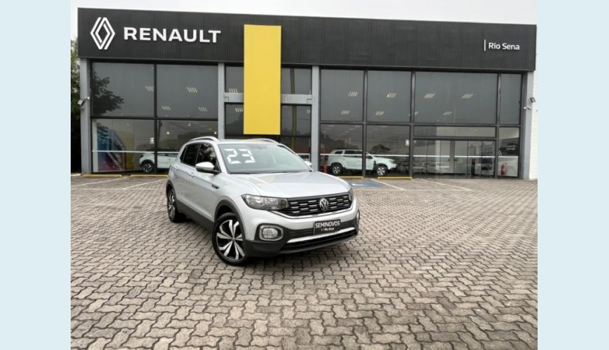 VOLKSWAGEN T-CROSS 1.4 250 TSI TOTAL FLEX HIGHLINE AUT. - PRATA - 2023 Foto 1 (Grande)