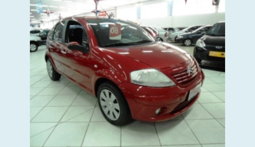 CITROËN C3 EXCLUSIVE 1.4 FLEX - VERMELHO - 2008 Foto 1 (Grande)