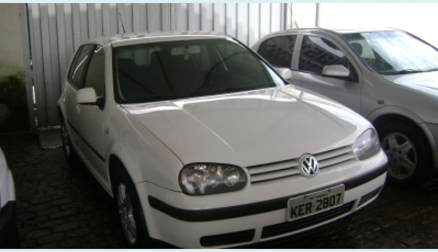 VOLKSWAGEN GOLF 1.6 MI TOTAL FLEX 8V 4P - BRANCO - 2002 Foto 1 (Grande)