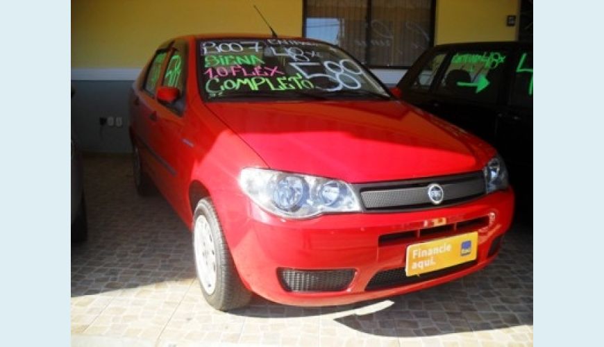FIAT SIENA CELEBRATION 4P 1.0 FLEX - VERMELHO - 2007 Foto 1 (Grande)