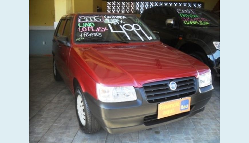 FIAT UNO MILLE FIRE 4P 1.0 - VERMELHO - 2006 Foto 1 (Grande)