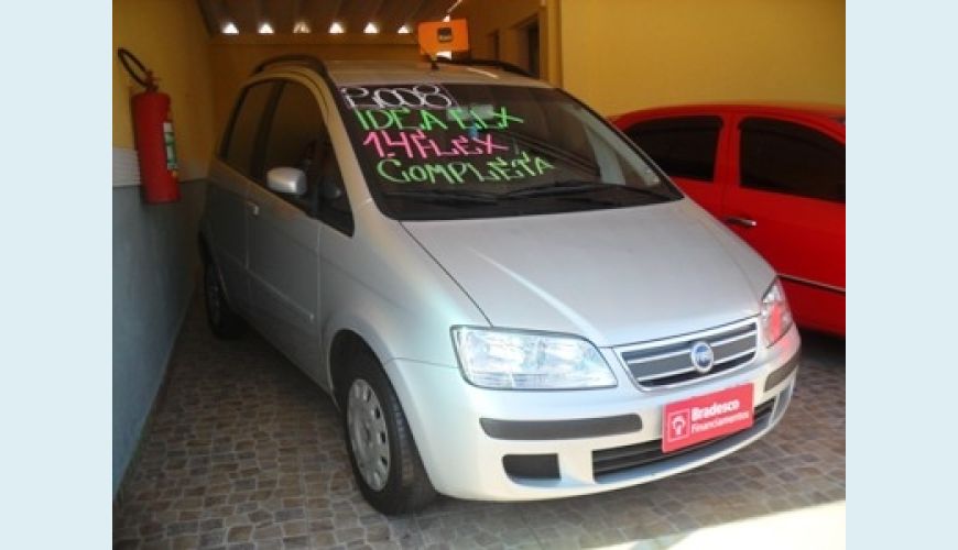 FIAT IDEA ELX 4P 1.4 FLEX - PRATA - 2008 Foto 1 (Grande)