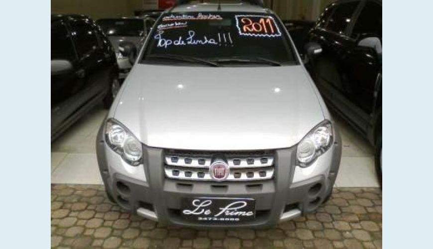 FIAT STRADA ADVENTURE 2P FLEX - PRATA - 2011 Foto 1 (Grande)
