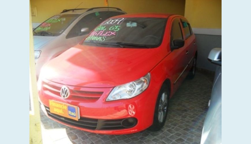 VOLKSWAGEN GOL 4P 1.6 G5 4P FLEX - VERMELHO - 2009 Foto 1 (Grande)