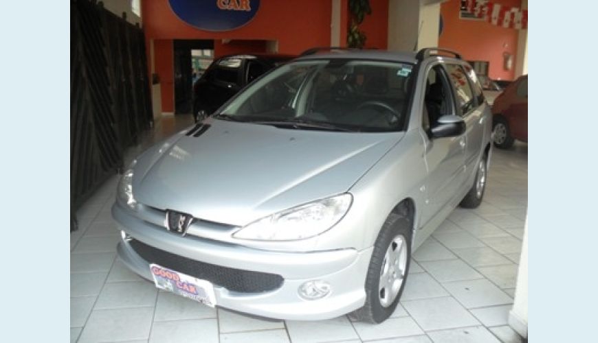 PEUGEOT 206 SW FELINE 1.6 16V FLEX - PRATA - 2008 Foto 1 (Grande)