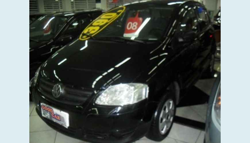 VOLKSWAGEN FOX 4P 1.0 FLEX - PRETO - 2008 Foto 1 (Grande)