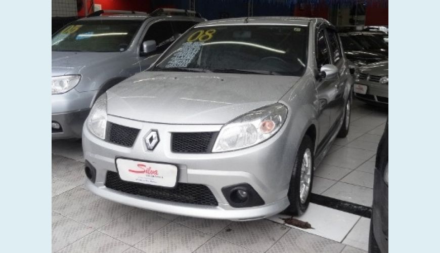 RENAULT SANDERO PRIVILÉGE 4P 1.6 FLEX - PRATA - 2008 Foto 1 (Grande)