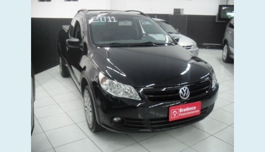 VOLKSWAGEN SAVEIRO TREND 2P 1.6 FLEX - PRETO - 2011 Foto 1 (Grande)