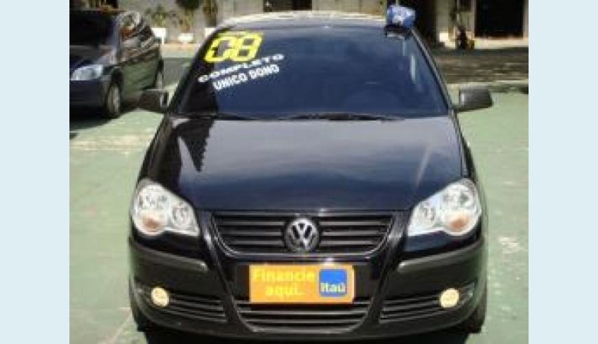 VOLKSWAGEN POLO 1.6 MI 8V TOTAL FLEX 4P - PRETO - 2008 Foto 2 (Grande)