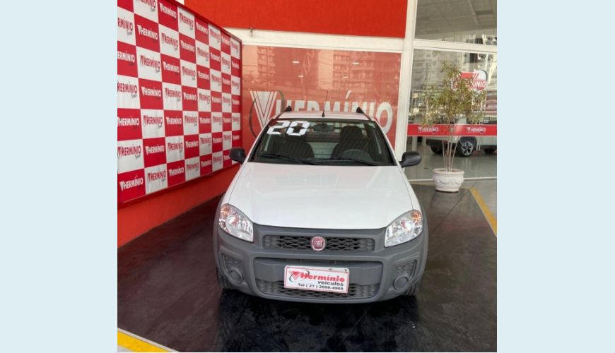 FIAT STRADA 1.4 MPI HARD WORKING CS 8V FLEX 2P - BRANCO - 2020 Foto 2 (Grande)