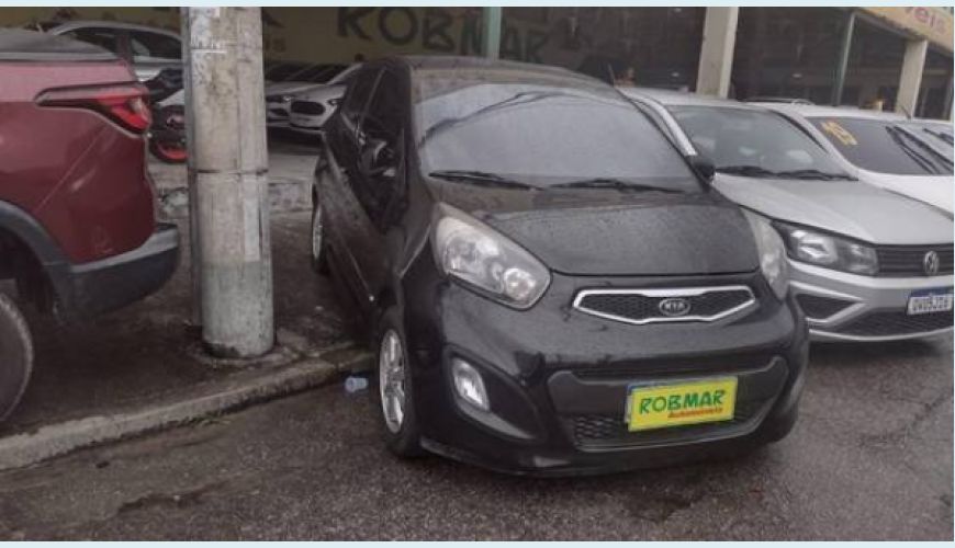 KIA PICANTO 1.0 EX 12V FLEX 4P AUT. - PRETO - 2012 Foto 2 (Grande)