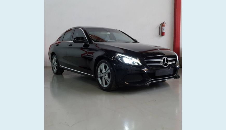MERCEDES-BENZ C 180 1.6 CGI FLEX EXCLUSIVE 7G-TRONIC - PRETO - 2016 Foto 2 (Grande)