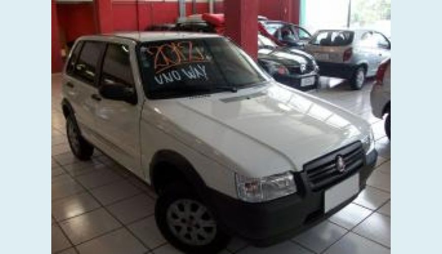 FIAT UNO 1.0 MPI MILLE FIRE ECONOMY 8V FLEX 4P - BRANCO - 2012 Foto 2 (Grande)