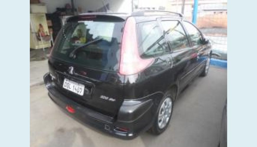 PEUGEOT 206 1.4 PRESENCE SW 8V FLEX 4P - PRETO - 2007 Foto 2 (Grande)