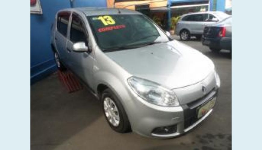 RENAULT SANDERO 1.0 EXPRESSION 16V FLEX 4P - PRATA - 2013 Foto 2 (Grande)