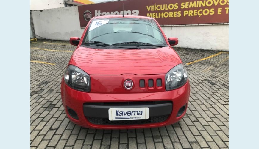 FIAT UNO 1.0 EVO VIVACE 8V FLEX 2P - VERMELHO - 2016 Foto 2 (Grande)