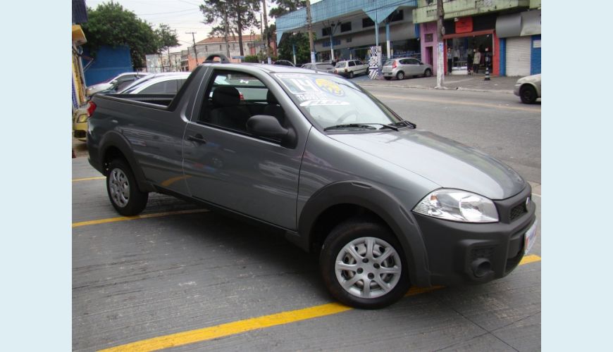 FIAT STRADA 1.4 MPI WORKING CE 8V FLEX 2P - CINZA - 2014 Foto 2 (Grande)