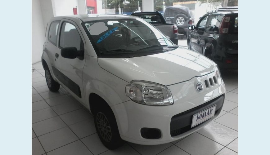 FIAT UNO 1.0 EVO VIVACE 8V FLEX 2P - BRANCO - 2014 Foto 2 (Grande)