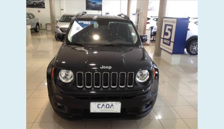 JEEP RENEGADE 1.8 16V FLEX LONGITUDE 4P AUT. - PRETO - 2016 Foto 2 (Grande)
