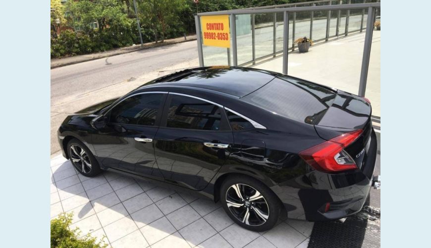 HONDA CIVIC 1.5 16V TURBO TOURING 4P CVT - PRETO - 2017 Foto 2 (Grande)