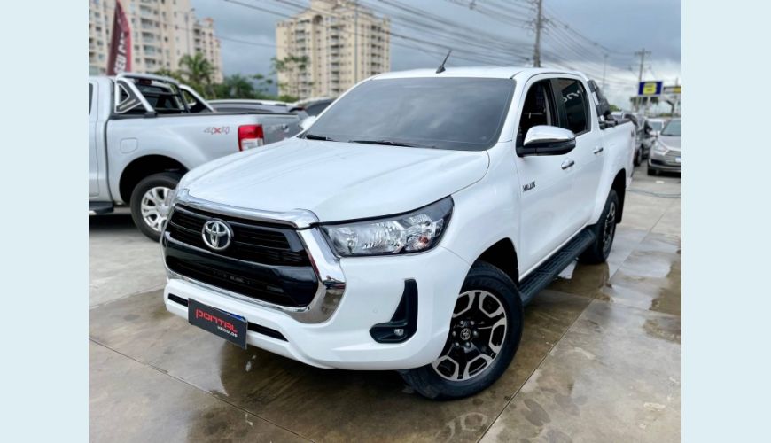 TOYOTA HILUX 2.8 D-4D TURBO DIESEL CD SRV 4X4 AUT. - BRANCO - 2021 Foto 2 (Grande)