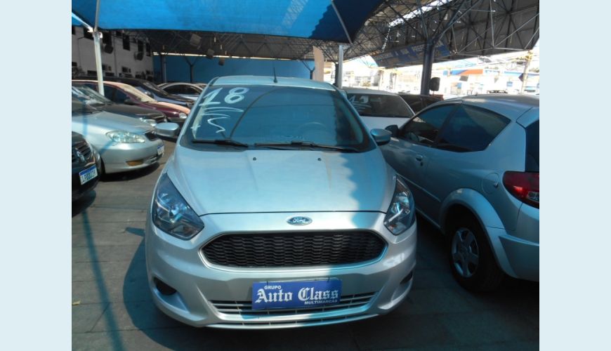 FORD KA 1.0 SE PLUS 12V FLEX 4P - PRATA - 2018 Foto 2 (Grande)