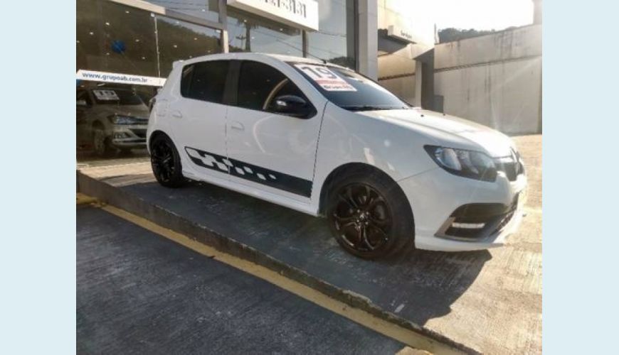 RENAULT SANDERO 2.0 16V HI-FLEX RS RACING SPIRIT - BRANCO - 2019 Foto 2 (Grande)