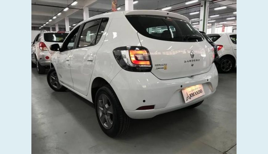 RENAULT SANDERO 1.0 12V SCE FLEX VIBE - BRANCO - 2018 Foto 2 (Grande)