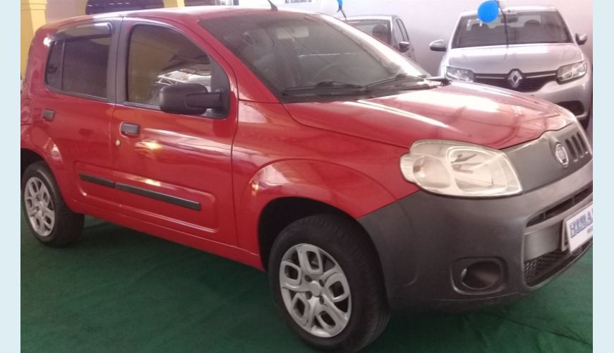 FIAT UNO 1.0 EVO VIVACE 8V FLEX 4P - VERMELHO - 2011 Foto 2 (Grande)