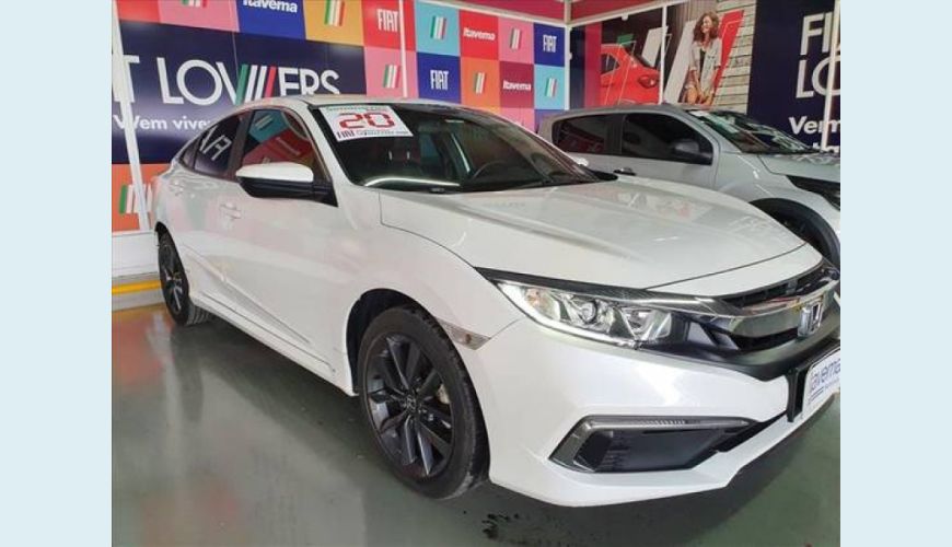 HONDA CIVIC 2.0 16V FLEXONE LX 4P CVT - BRANCO - 2020 Foto 2 (Grande)